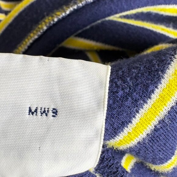 VTG 90s Polo Ralph Lauren Navy/Yellow Striped Rugby Polo Size XL - Picture 9 of 9
